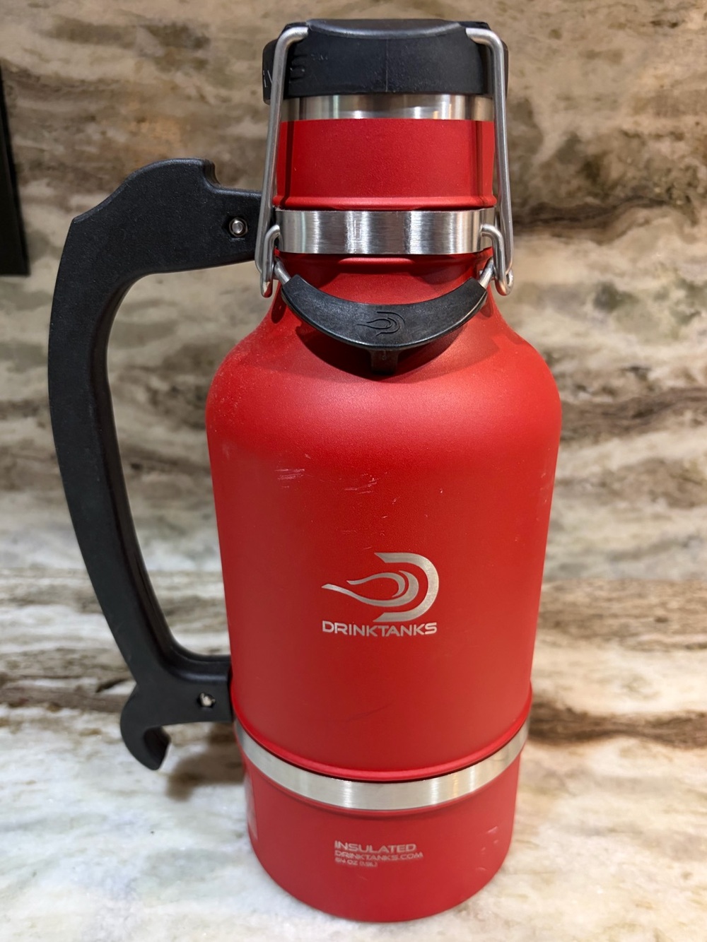 DrinkTanks Craft 64oz Insulated Growler - Crimson Red - DoG Street Pub Engraving